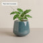 Glossy Round Ceramic Planter Pot – Modern Indoor Plant Pot with Drainage Hole