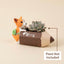 Cute Corgi Pencil Resin Planter Pot – Mini Cartoon Desk Decorative Succulent Holder