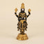 Lord Balaji Venkateswara Gold & Black Resin Idol – Compact Divine Temple Statue