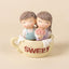 Sweet Couple Resin Love Showpiece – Cute Romantic Gift Miniature Decor