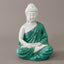 White Buddha Meditation Resin Idol – Peaceful Sitting Statue for Home Décor