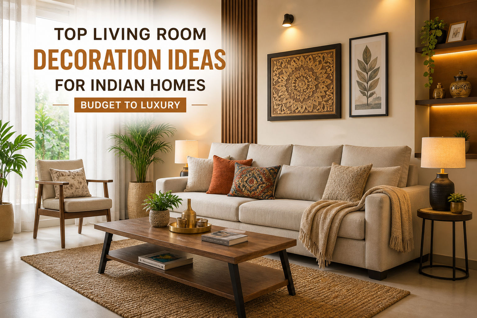 Top Living Room Decoration Ideas for Indian Homes (Budget to Luxury) – 2026 Guide