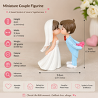 Mini Cute Couple Resin Showpiece Romantic Love Figurine (2 Variants)
