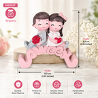 Cute Romantic Couple Resin Showpiece for Home Décor & Gifting