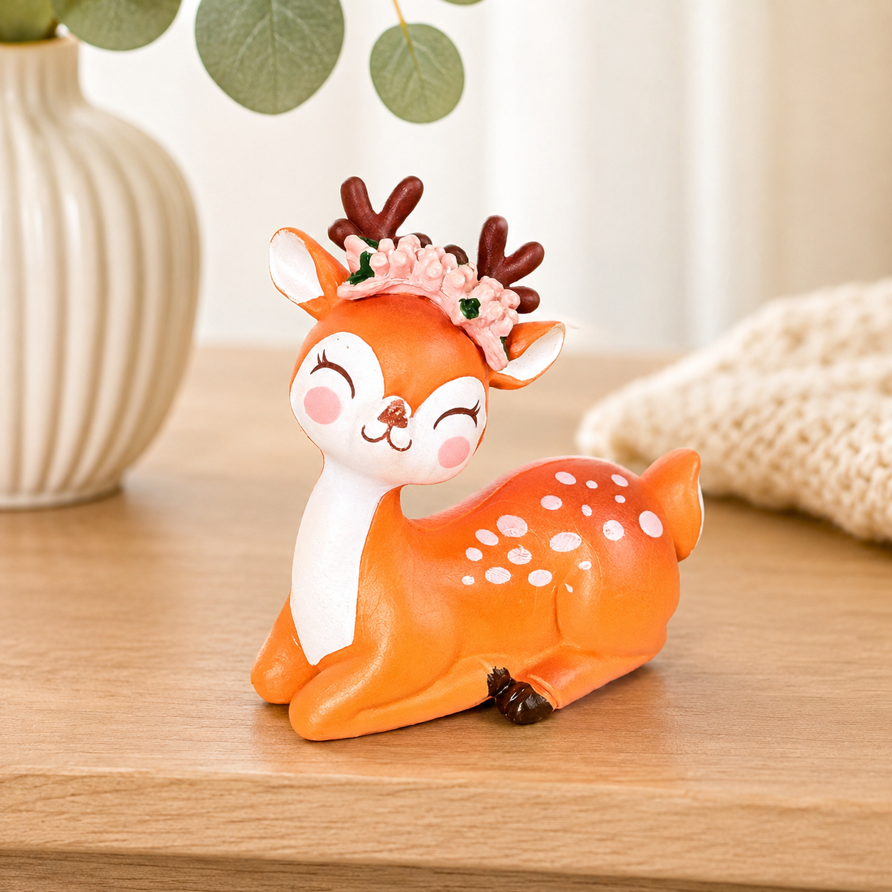 Mini Cute Deer Resin Showpiece Kawaii Animal Figurine Main image