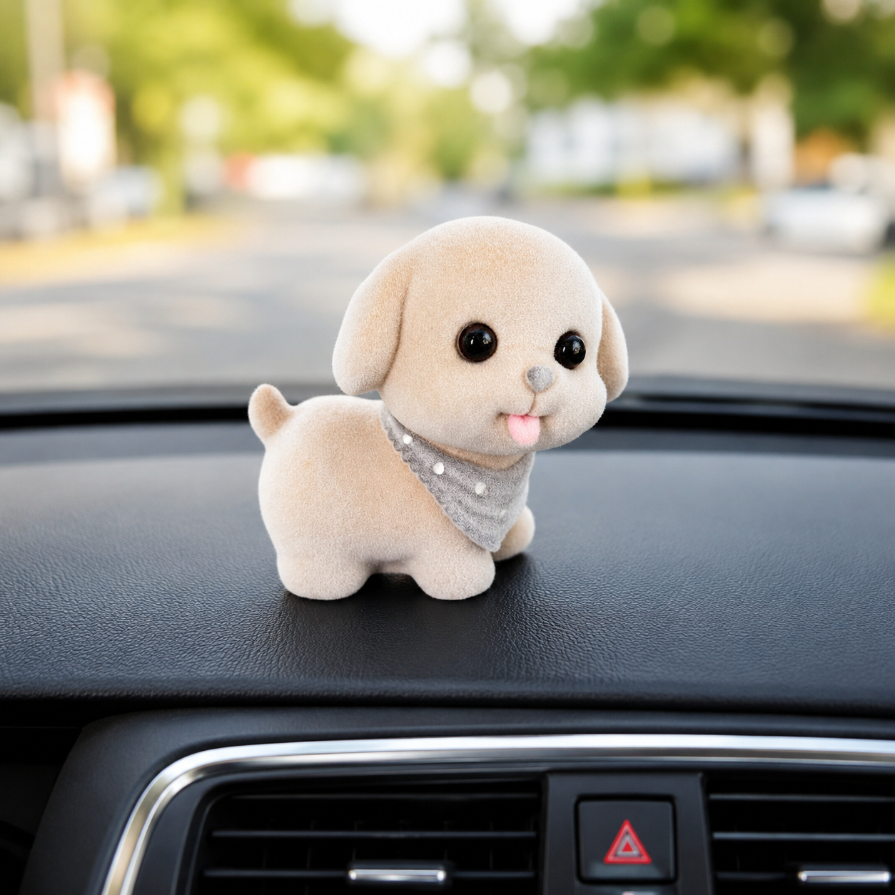 Cute Puppy Resin Showpiece Mini Dog Figurine for Home Decor
