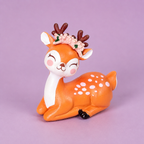 Mini Cute Deer Resin Showpiece Kawaii Animal Figurine
