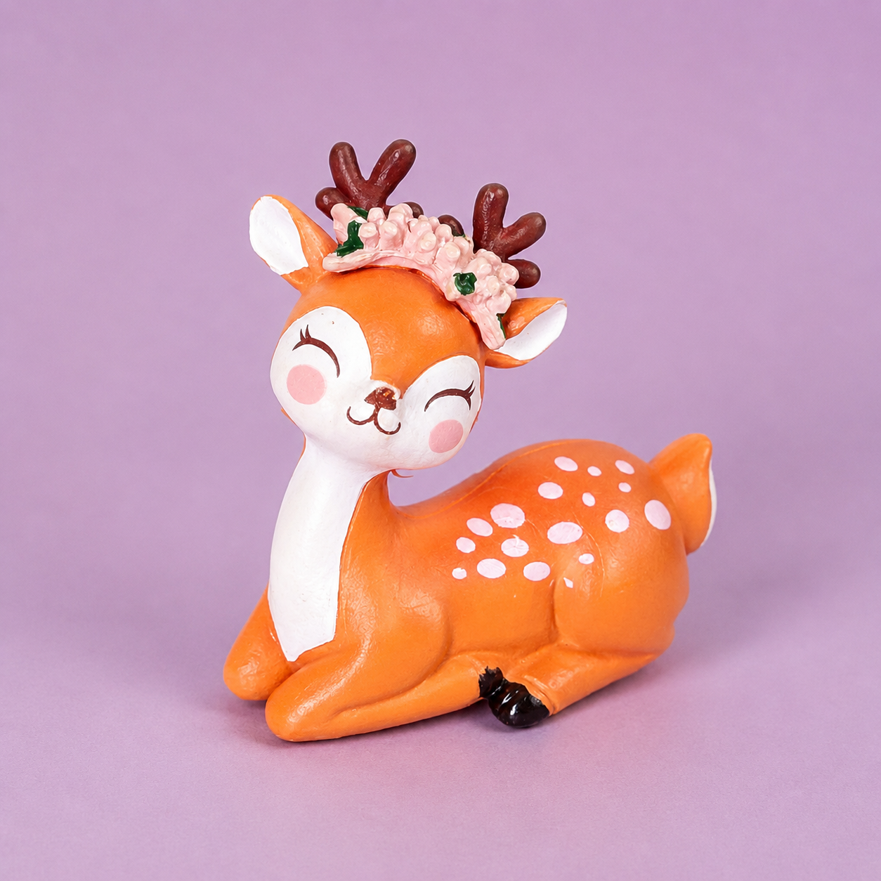 Mini Cute Deer Resin Showpiece Kawaii Animal Figurine