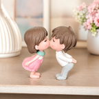 Mini Kissing Couple Resin Showpiece Romantic Love Figurine