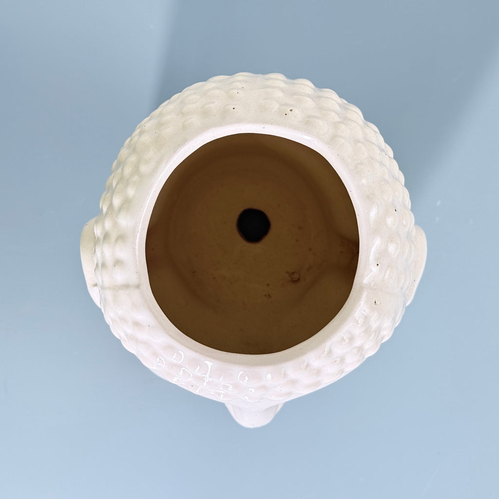 Buddha Face Ceramic Planter Pot – Large Decorative Indoor Plant Pot with Drainage Hole
