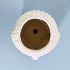 Buddha Face Ceramic Planter Pot – Large Decorative Indoor Plant Pot with Drainage Hole