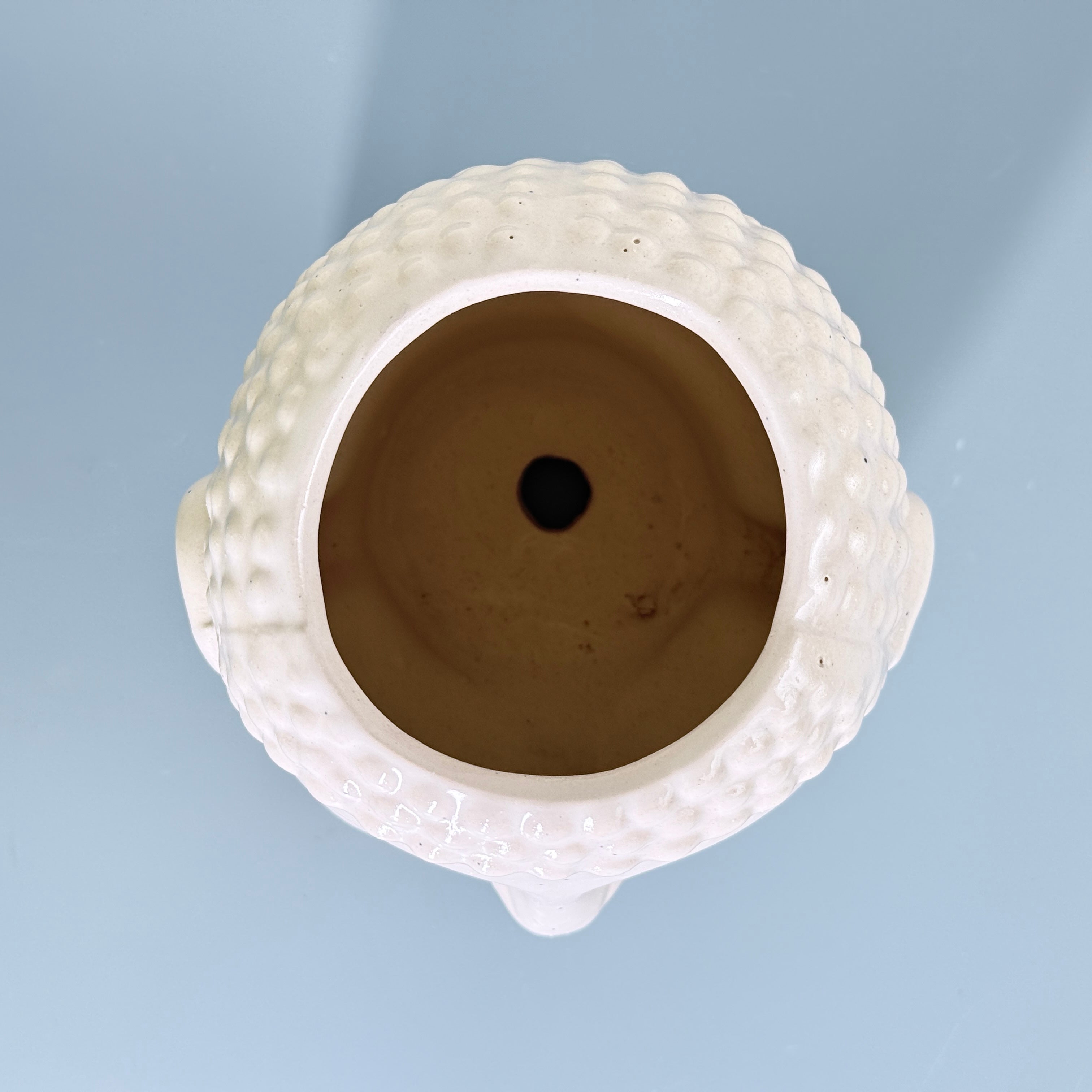 Buddha Face Ceramic Planter Pot – Large Decorative Indoor Plant Pot with Drainage Hole
