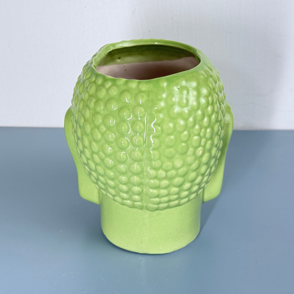 Buddha Face Ceramic Planter Pot – Large Decorative Indoor Plant Pot with Drainage Hole
