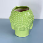 Buddha Face Ceramic Planter Pot – Large Decorative Indoor Plant Pot with Drainage Hole