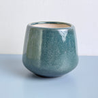 Glossy Round Ceramic Planter Pot – Modern Indoor Plant Pot with Drainage Hole