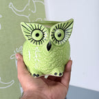 Owl Ceramic Planter Pot 10.5cm – Cute Decorative Indoor Plant Holder