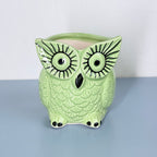 Owl Ceramic Planter Pot 10.5cm – Cute Decorative Indoor Plant Holder