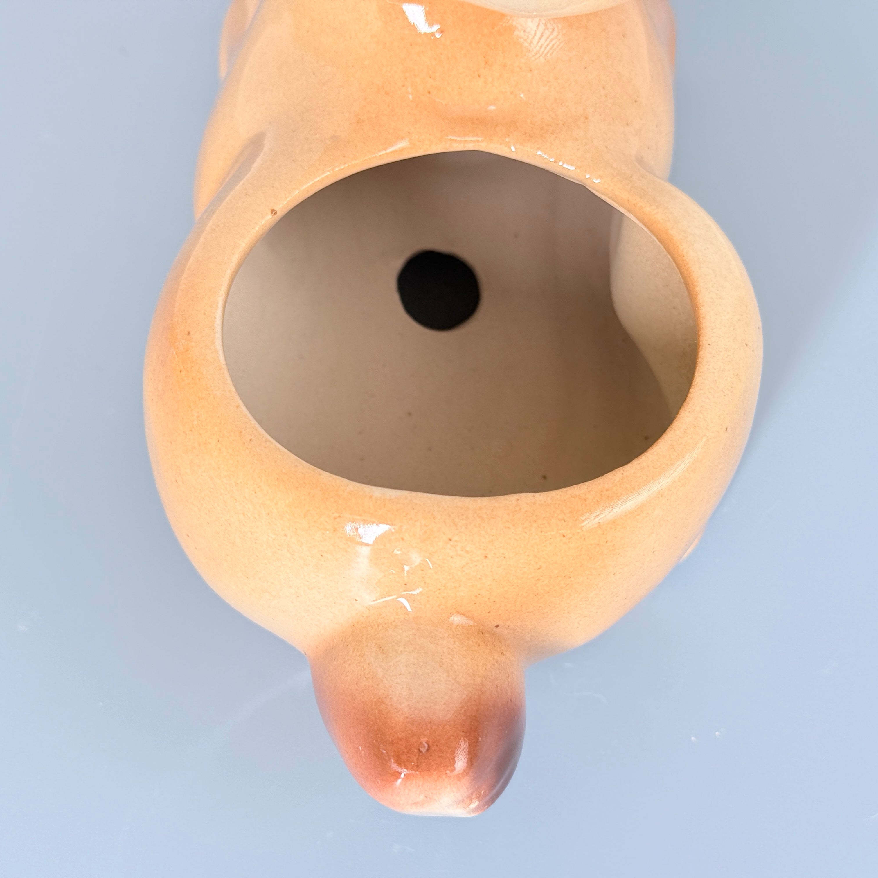 Cute Deer Ceramic Planter Pot 20.5cm – Decorative Indoor Animal Planter