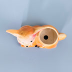 Winking Deer Ceramic Planter Pot 20.3cm – Cute Decorative Indoor Animal Planter