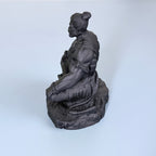 Lord Hanuman Meditation Resin Idol (Black & White) – Calm Spiritual Décor Statue