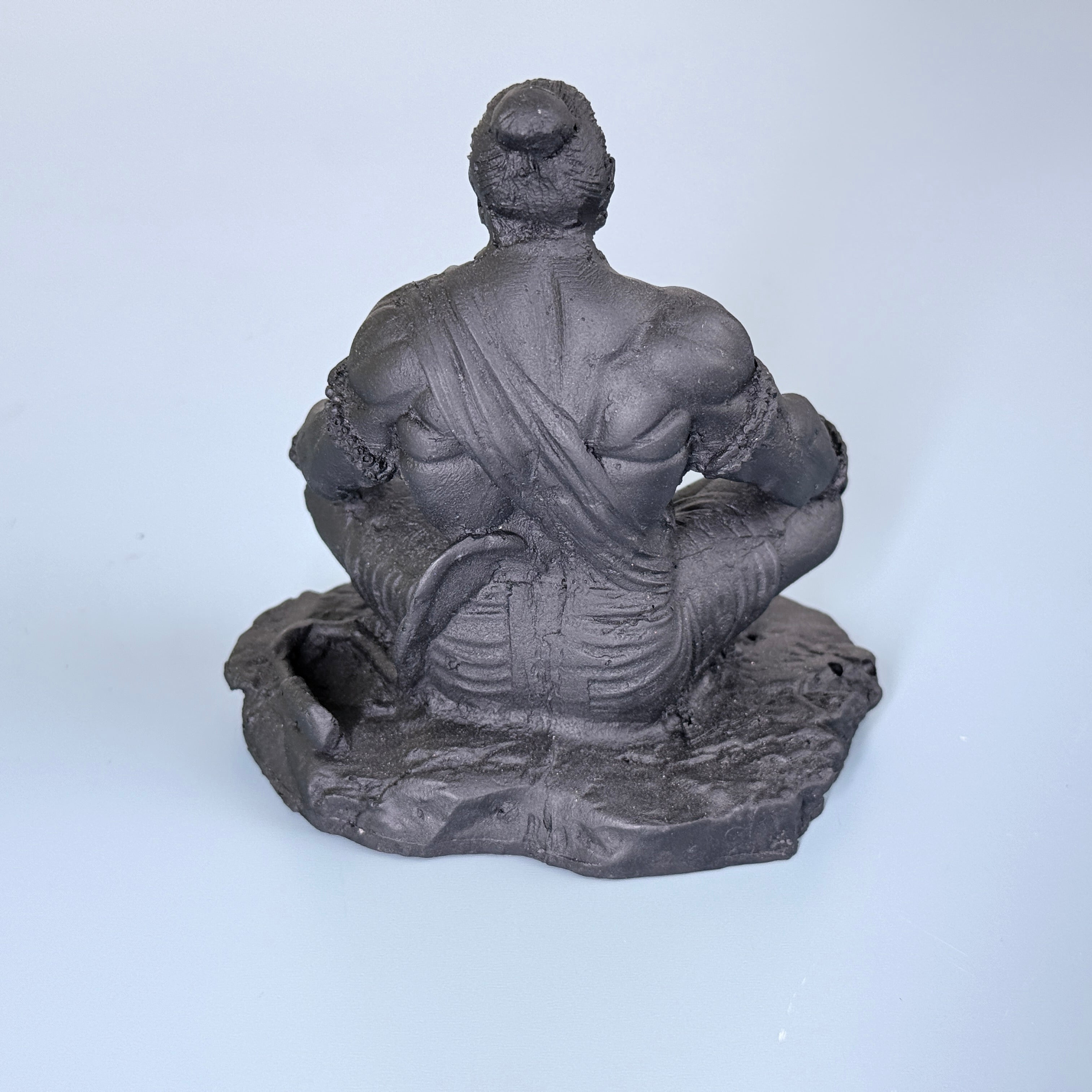 Lord Hanuman Meditation Resin Idol (Black & White) – Calm Spiritual Décor Statue