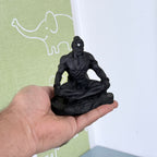 Lord Hanuman Meditation Resin Idol (Black & White) – Calm Spiritual Décor Statue
