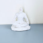 Lord Hanuman Meditation Resin Idol (Black & White) – Calm Spiritual Décor Statue