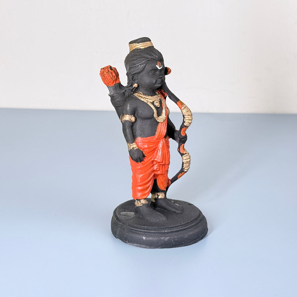 Bal Ram Resin Idol – Baby Lord Rama with Bow Spiritual Décor Statue