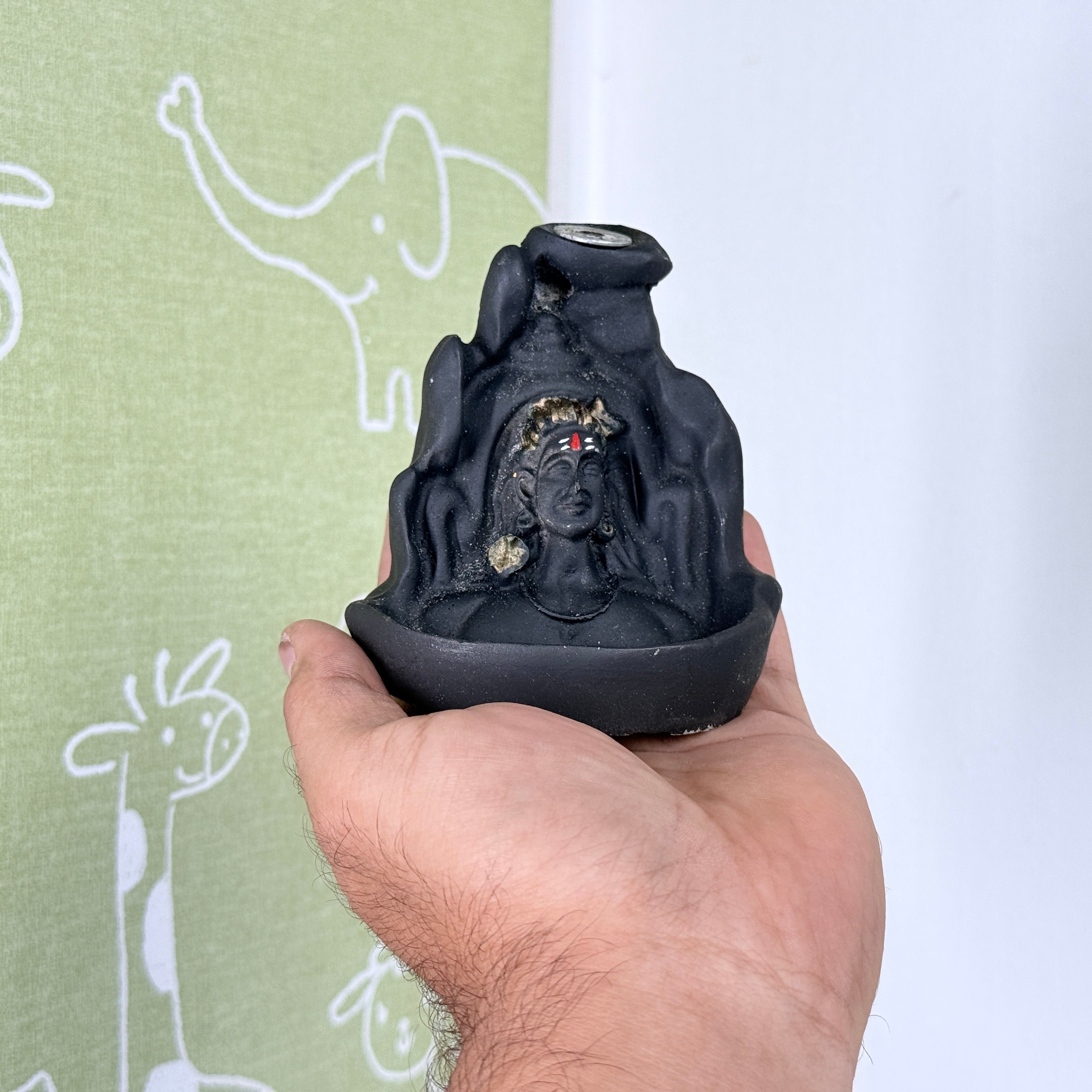 Shiv Parvat Backflow Incense Holder – Smoke Fountain Mahadev Decor