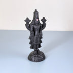 Lord Balaji Venkateswara Resin Idol – Black Finish Divine Home Temple Statue