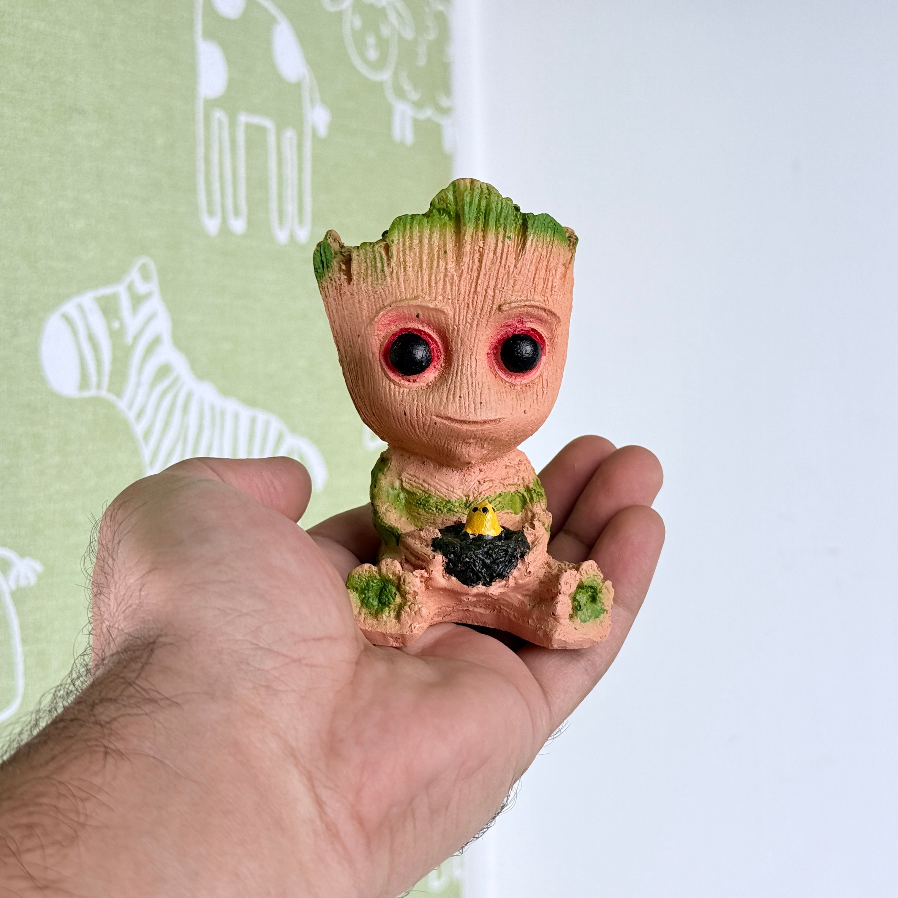 Baby Groot Resin Planter – Cute Mini Succulent Pot for Desk & Home Décor