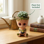 Baby Groot Resin Planter – Cute Mini Succulent Pot for Desk & Home Décor