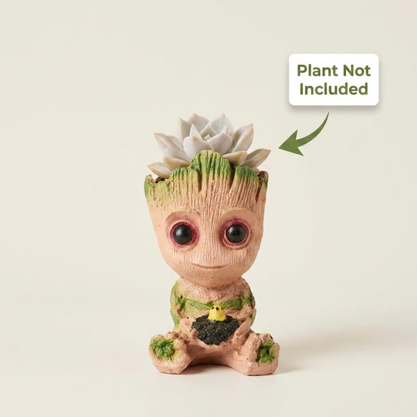 Baby Groot Resin Planter – Cute Mini Succulent Pot for Desk & Home Décor