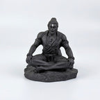 Lord Hanuman Meditation Resin Idol (Black & White) – Calm Spiritual Décor Statue