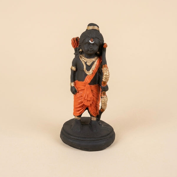 Bal Ram Resin Idol – Baby Lord Rama with Bow Spiritual Décor Statue