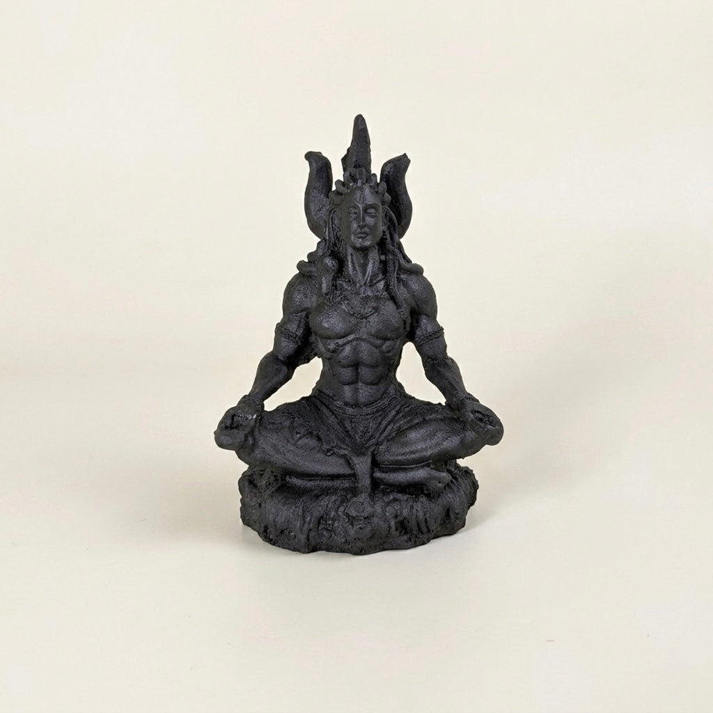 Meditating Shiva Resin Idol – Mini Lord Shiva Spiritual Decor Statue