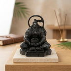 Meditating Hanuman Resin Idol – Spiritual Strength & Focus Decor