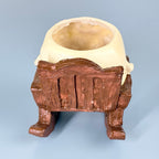 Cute Smiley Rocking Chair Resin Planter Pot – Adorable Character Succulent Pot for Home & Desk Décor
