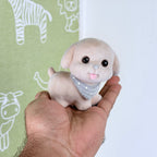 Cute Puppy Resin Showpiece Mini Dog Figurine for Home Decor