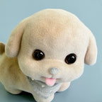 Cute Puppy Resin Showpiece Mini Dog Figurine for Home Decor