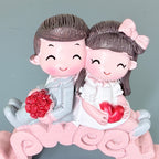Cute Romantic Couple Resin Showpiece for Home Décor & Gifting