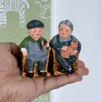 Cute Grandparents Resin Couple Showpiece Miniature Figurine for Home Decor