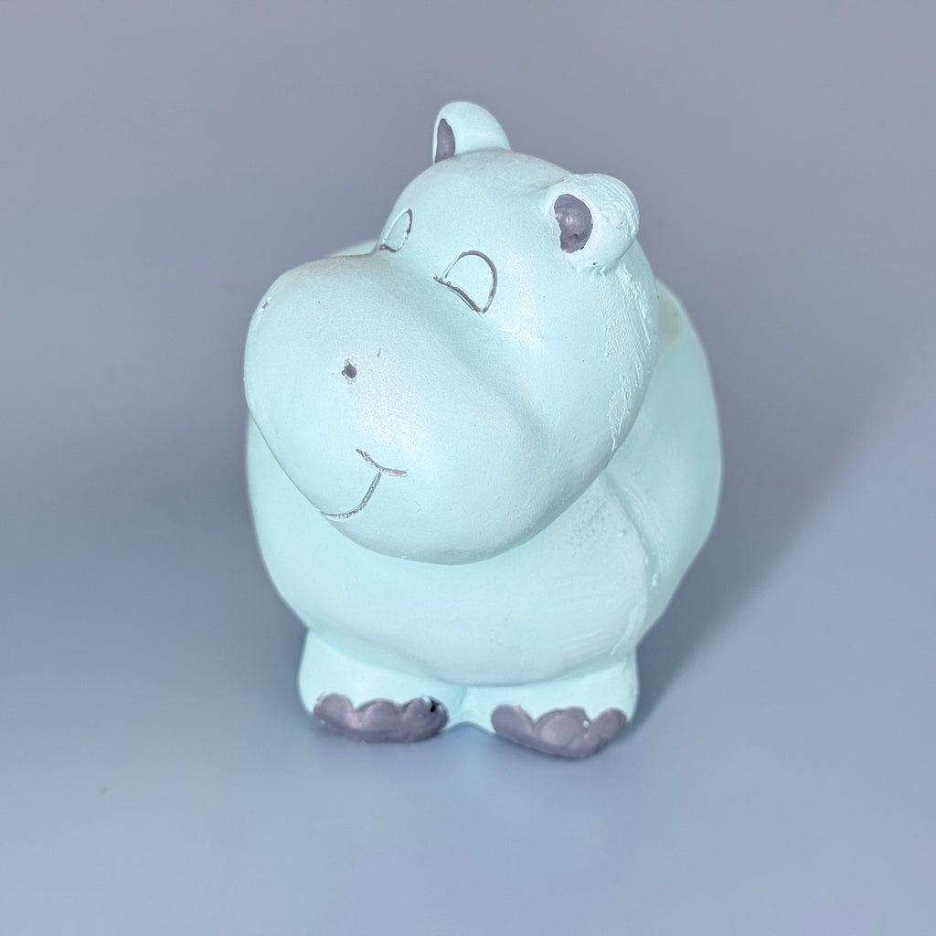 Cute Hippo Resin Planter Pot – Adorable Animal Succulent Pot for Desk & Home Décor