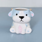 Cute Dog Ceramic Planter Pot – Adorable Animal Pot for Succulents & Desk Décor