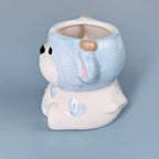 Cute Dog Ceramic Planter Pot – Adorable Animal Pot for Succulents & Desk Décor