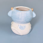 Cute Dog Ceramic Planter Pot – Adorable Animal Pot for Succulents & Desk Décor