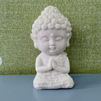 Baby Buddha Resin Lotus Showpiece for Home Decor & Meditation