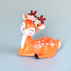 Mini Cute Deer Resin Showpiece Kawaii Animal Figurine
