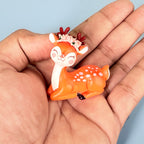 Mini Cute Deer Resin Showpiece Kawaii Animal Figurine