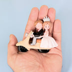 Mini Couple Scooter Resin Showpiece Romantic Love Figurine